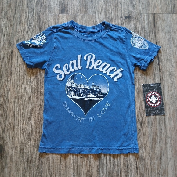 NWT Affliction Seal Beach Toddler T-Shirt - Picture 1 of 11
